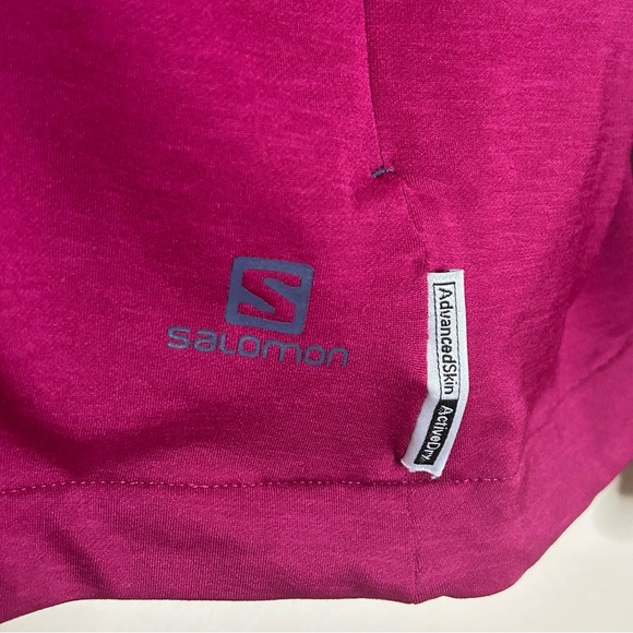 Salomon AdvancedSkin ActiveDry Full Zip Jacket Magenta Size Small - Picture 2 of 9
